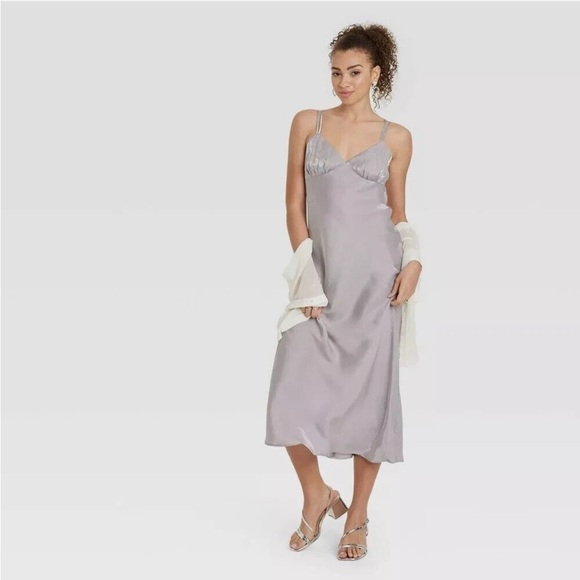 wild fable Dresses & Skirts - Women's Iridescent Maxi Slip
Dress - Wild
Fable new